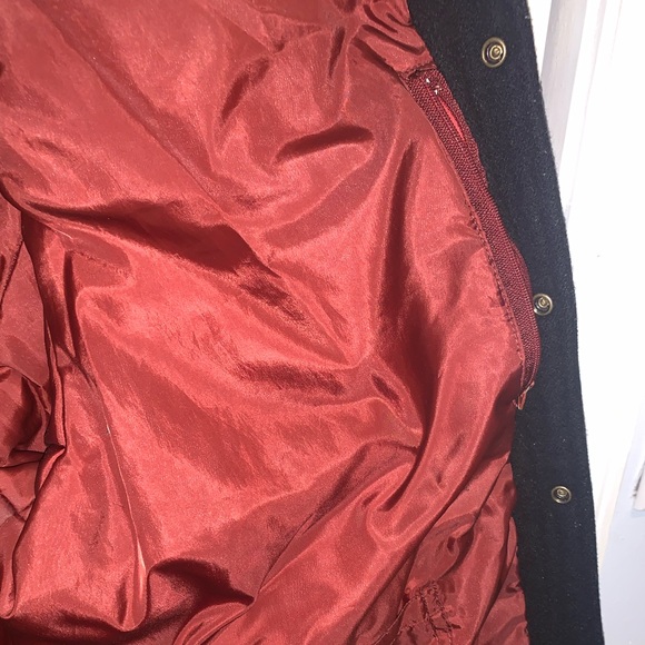 Akoo Brand Marauder Jet Black Wool Leather Letterman Jacket XL - Picture 11 of 11